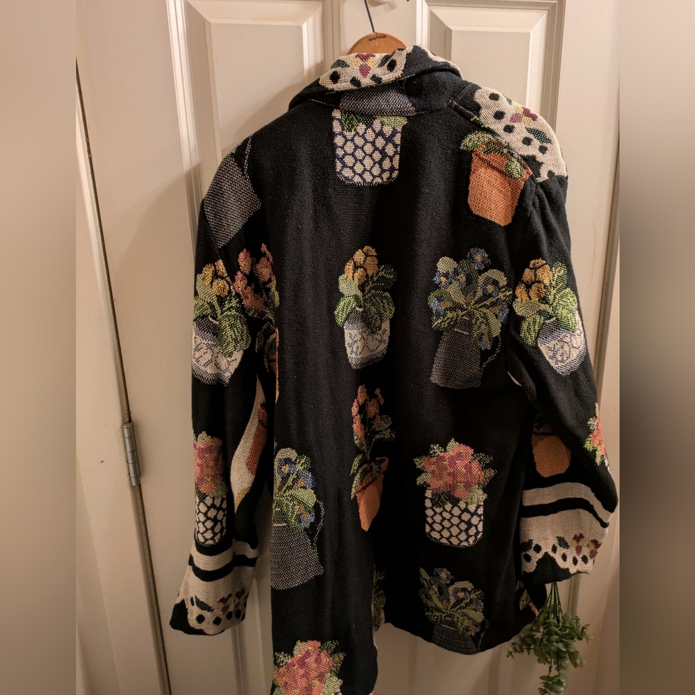 Vintage Tapestry Floral Cardigan